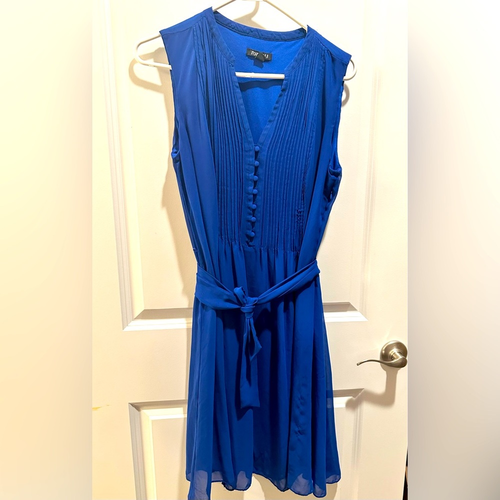 Blue Chiffon Dress